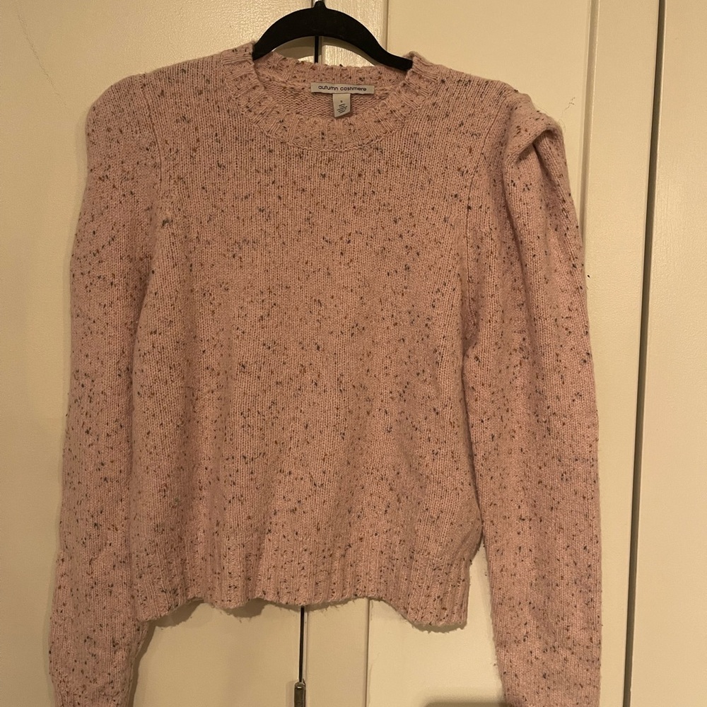 Autumn Cashmere PUFF SLEEVE SWEATER